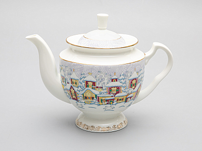 Сервиз чайный форма Айседора рисунок Зимний день, 6 персон 14 предметов, арт. 81.29567.00.1