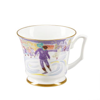 Сервиз чайный форма Юлия рисунок Серебряные коньки, 6 персон 14 предметов арт. 81.29098.00.1, 