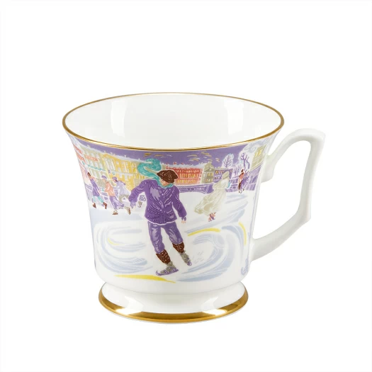 Сервиз чайный форма Юлия рисунок Серебряные коньки, 6 персон 14 предметов арт. 81.29098.00.1, 