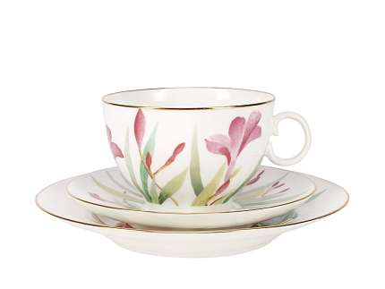 Сервиз чайный форма Яблочко рисунок Акварель,6 персон 20 предметов, арт. 81.27032.00.1