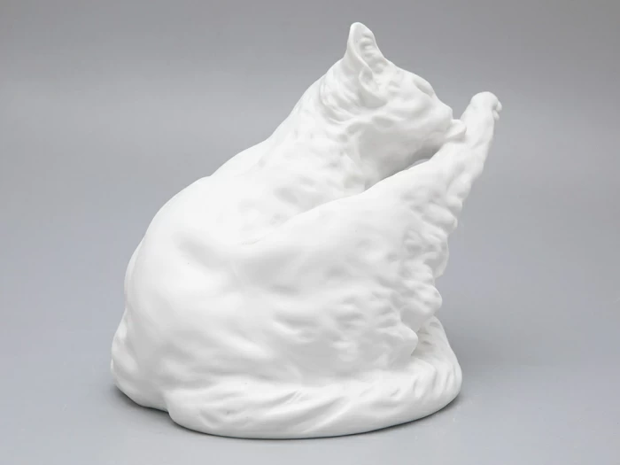Скульптура форма Кот Белый бисквит, арт 82.47392.00.1, 