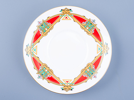 Чашка с блюдцем кофейная 180 мл.,  форма Билибина 1, рисунок Сказочные птицы арт. 81.16211.00.1