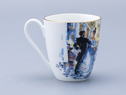 Бокал форма Вариации 450 мл рисунок Бал Пушкинских героев, арт 80.69999.00.1