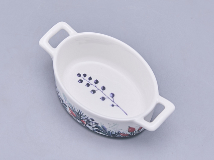 Набор кокотниц (4 предмета) в подарочной упаковке, форма Стандартная, рисунок Календа, арт 42.00076.00.1