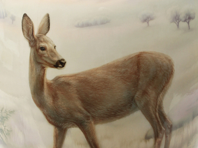 Ваза форма Китайская большой размер рисунок Утро. В ожидании солнца арт. 80.88967.00.1