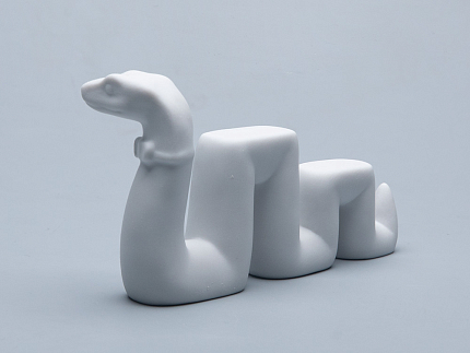 Скульптура форма Змей Меандр, рисунок Белый, арт. 82.74831.00.1