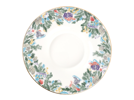 Сервиз чайный форма Юлия рисунок Серебряные коньки, 6 персон 14 предметов арт. 81.29098.00.1, 