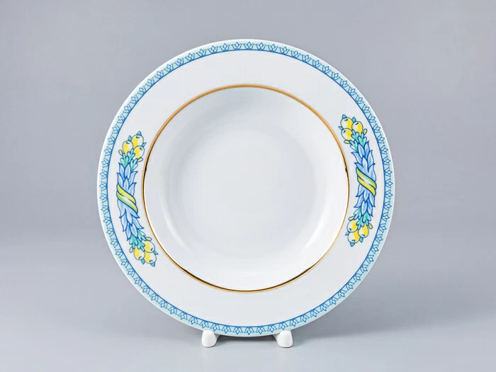 Тарелка 225 мм, форма Европейская, рисунок Высоцкая. Azzurro (Азурро), арт. 80.37140.00.1, 