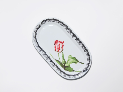 Блюдо овальное 295 мм, в подарочной упаковке, форма Юлиана, рисунок Волшебный сад XIV, арт. 81.34198.00.1, 