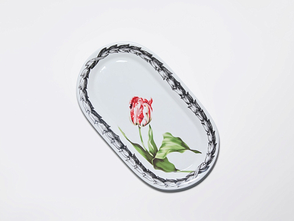 Блюдо овальное 295 мм, в подарочной упаковке, форма Юлиана, рисунок Волшебный сад XIV, арт. 81.34198.00.1