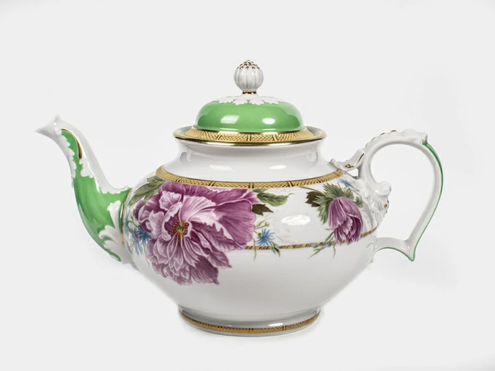 Сервиз чайный на 6 персон 14 предметов, форма Александр III рисунок Дыхание лета, арт. 61.21074.00.5, 