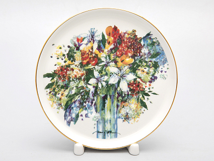 Чашка с блюдцем чайная форма Баланс рисунок Весенний букет/Spring Bouquet, арт. 81.29923.00.1