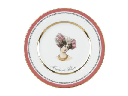 Подарочный набор тарелка мелкая 180 мм форма Европейская-2 рисунок Modes de Paris (терракот) арт. 81.26421.00.1, 
