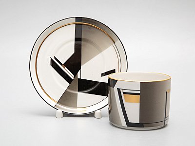 Сервиз чайный форма Баланс рисунок Проект, 6 персон 14 предметов арт. 81.28760.00.1