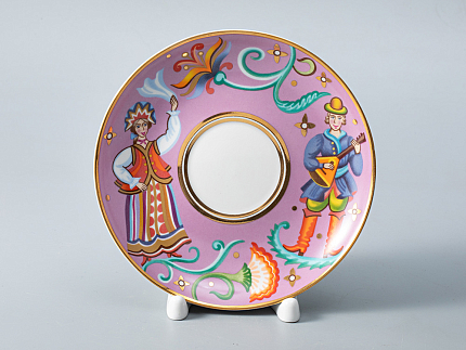 Чашка с блюдцем чайная 220 мл форма Банкетная рисунок Чудоград. Камаринская арт. 81.29158.00.1