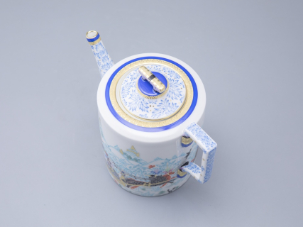 Чайник заварочный, форма Гербовая, рисунок Зимние забавы арт. 80.07795.00.1, 