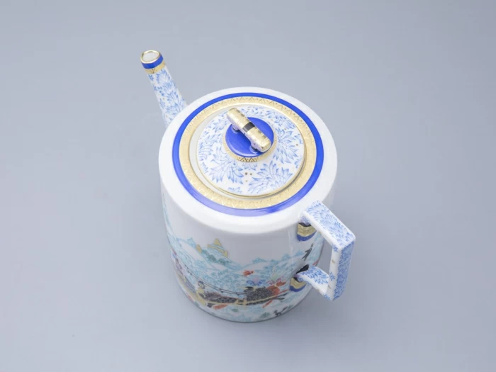 Чайник заварочный, форма Гербовая, рисунок Зимние забавы арт. 80.07795.00.1, 