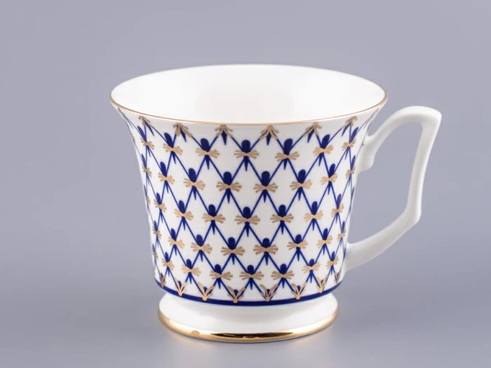 Чашка с блюдцем кофейная 145 мл форма Юлия рисунок Кобальтовая сетка арт. 81.20119.00.1, 