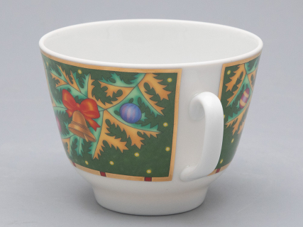 Чашка с блюдцем чайная 350 мл форма Подарочная рисунок Морозный январь арт. 81.31749.00.1, 