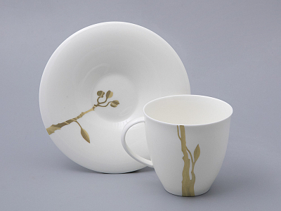 Сервиз чайный на 6 персон, 14 предметов, форма Оливия, рисунок Лидия, арт 81.31429.00.1