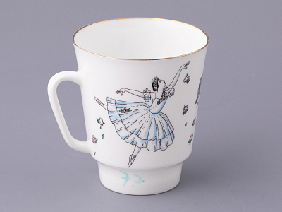 Трехпредметный комплект 165 мл форма Майская рисунок Балет Жизель, арт. 81.17154.00.1