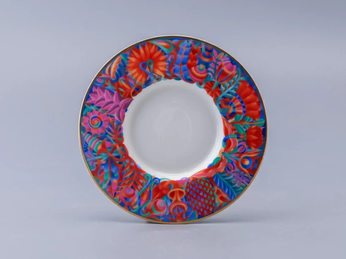 Бокал с блюдцем и крышкой 400мл в подарочной упаковке, форма Топ, рисунок Единорог, арт. 81.34424.00.1, 