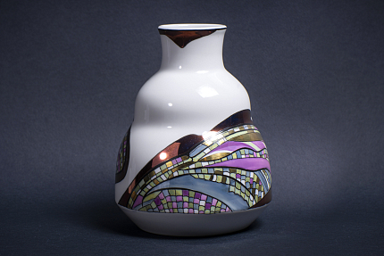 Ваза Крылья стрекозы на форме Зимняя средняя  арт 60.14880.00.1