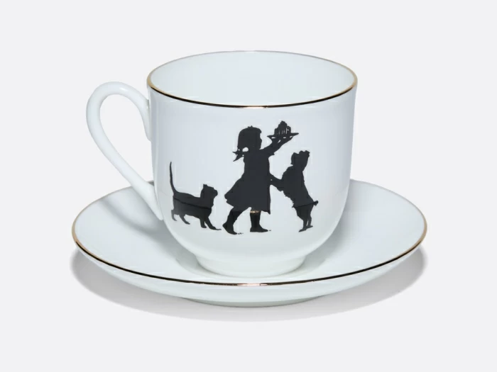 Чашка с блюдцем кофейная 180 мл.,  форма Ландыш, рисунок Именинница арт. 81.15705.00.1, 