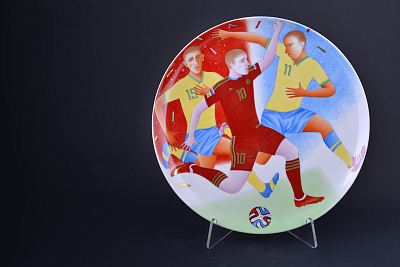 Декоративная тарелка Острая ситуация, на форме Осень 310 мм, арт 60.09894.00.5