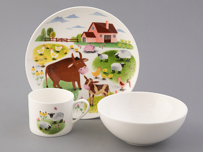 Подарочный набор 1/3 форма Восточная рисунок На ферме, арт. 81.32842.00.1