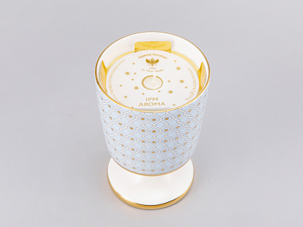 Подарочный Набор Свеча ароматическая рисунок Азур 2 аромат Нежный пион, арт. 81.30999.00.1, 