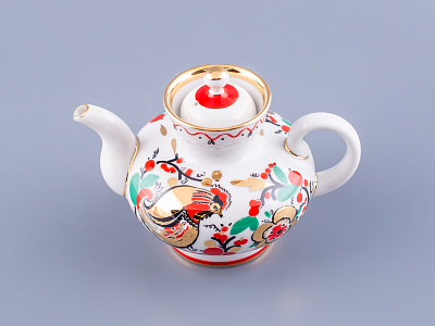 Чайник заварочный форма Малыш, рисунок Петушки арт. 80.00783.00.1
