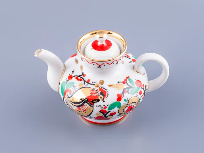 Чайник заварочный форма Малыш, рисунок Петушки арт. 80.00783.00.1, 