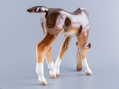 Скульптура Жеребенок пасущийся гнедой арт. 82.01961.00.1