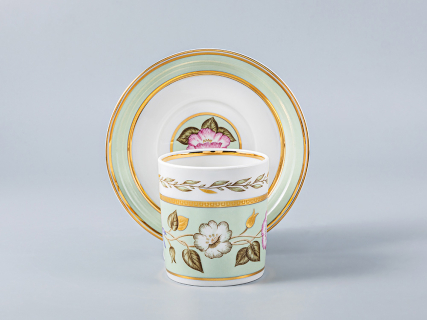 Сервиз чайный форма Гербовая рисунок Нефритовый фон, 6 персон 20 предметов, арт. 81.20900.00.1, 