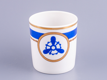 Чашка с блюдцем чайная 220 мл форма Гербовая рисунок Кают-компания № 4 арт. 81.24033.00.1