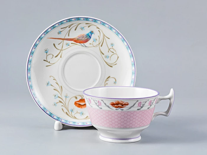 Чашка с блюдцем форма Александрия рисунок Фазаны арт. 81.25884.00.1, 