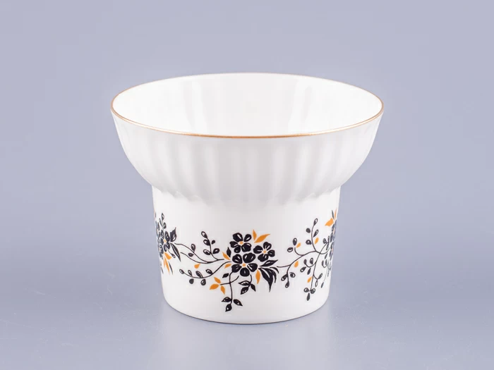 Чашка с блюдцем кофейная 155 мл.,  форма Волна, рисунок Тонкие веточки арт. 81.14403.00.1, 