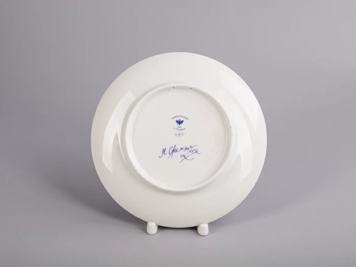 Декоративная тарелка 195 мм форма Эллипс рисунок Зима. Утенок арт. 81.31056.00.1, 