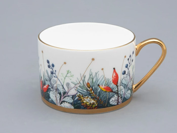 Чашка с блюдцем 250 мл, форма Идиллия, рисунок Календа-2, арт. 81.33748.00.1, 