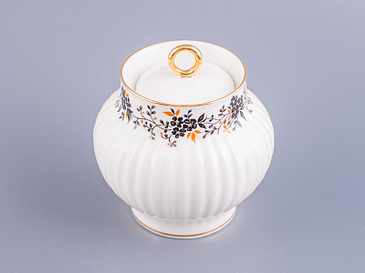 Сахарница форма Волна рисунок Тонкие веточки, арт. 80.09269.00.1