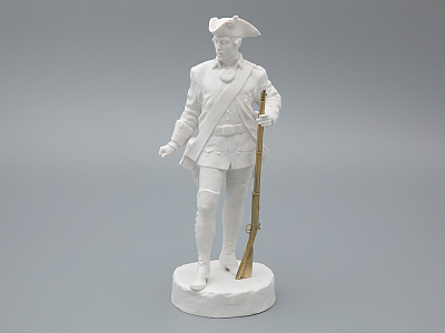 Скульптура Мушкетер эпохи Елизаветы Петровны, в подарочной упаковке, рисунок Белый бисквит, арт 81.31944.00.1