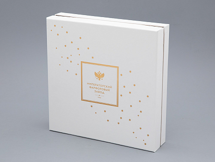 Этажерка 2-х ярусная, в подарочной упаковке, форма Стандартная - 2, рисунок Календа, арт. 81.33223.00.1