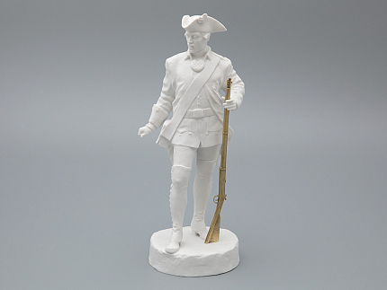 Скульптура Мушкетер эпохи Елизаветы Петровны, в подарочной упаковке, рисунок Белый бисквит, арт 81.31944.00.1