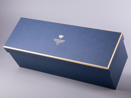 Подарочный набор из 3 елочных шаров форма Шар с петелькой 80 мм рисунок Рождественские узоры арт. 81.30683.00.1, 