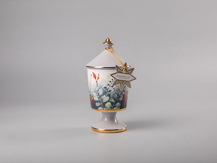 Свеча ароматическая в подарочной упаковке, форма Идиллия рисунок Календа аромат Зимний лес, арт. 81.33151.00.1