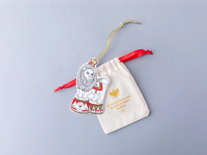 Елочные игрушки 5шт в подарочной упаковке, рисунок Гранд цирк, арт 81.34385.00.1, 