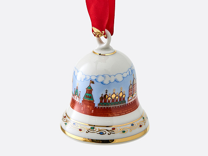 Колокольчик в подарочной упаковке, форма Петелька, рисунок Московский Кремль, арт. 81.11539.00.1