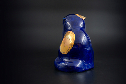 Скульптура Кобальтовый Кот, арт 62.15147.00.1