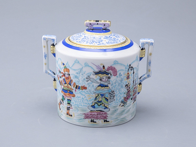 Сахарница, форма Гербовая, рисунок Зимние забавы арт. 80.07796.00.1